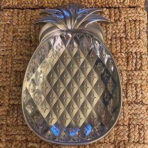 Lenox Pineapple Chip and Dip metal serveware